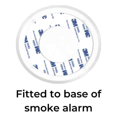 MiFire double-sided smoke alarm tape fitted to alarm base. MiFire Australia